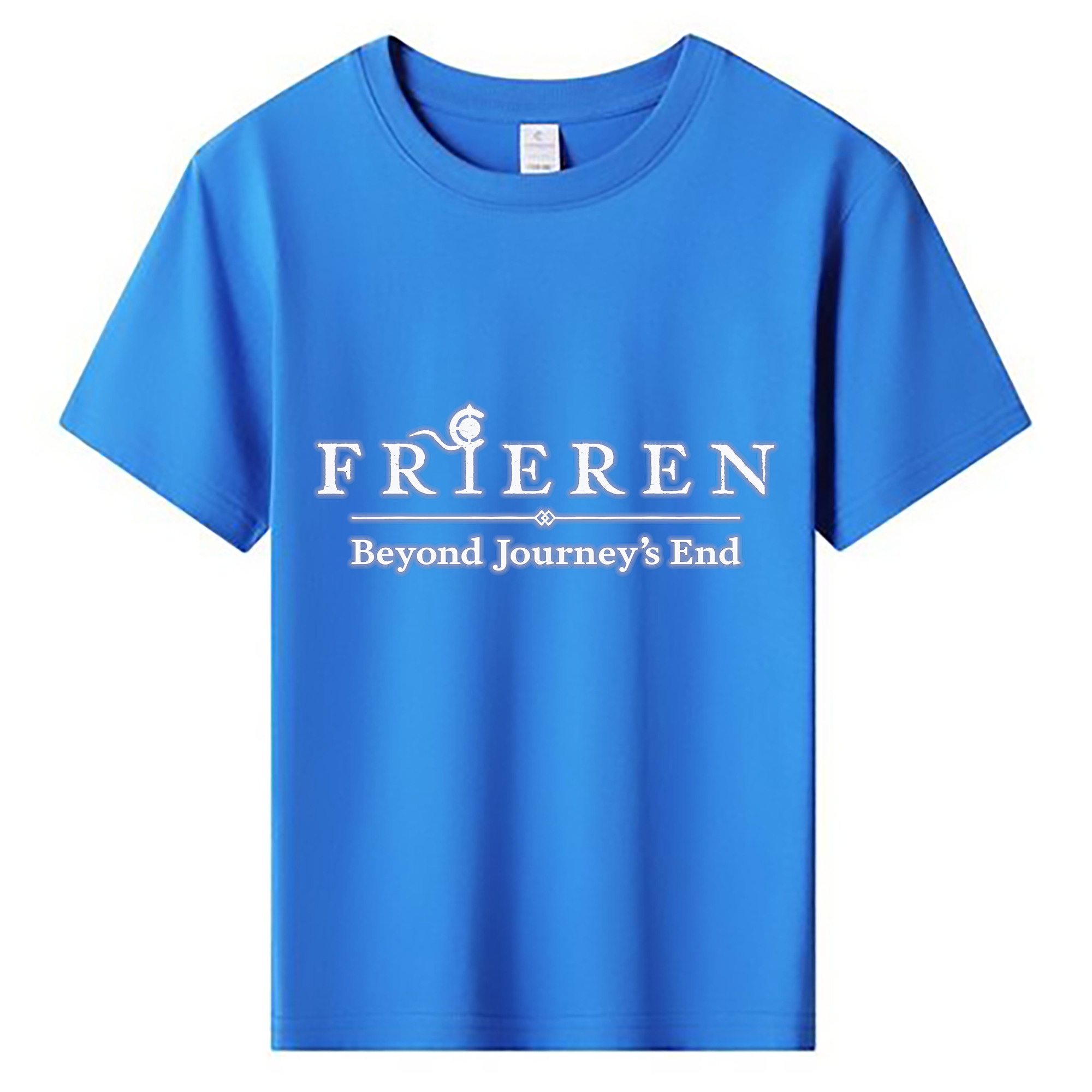 （画像用） 葬送のフリーレン Frieren 綿100％キッズTシャツ（フロントプリント）
